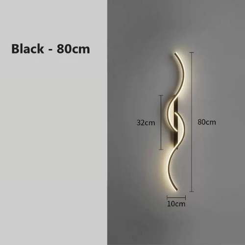 Wavy Minimalist LED Wall Light