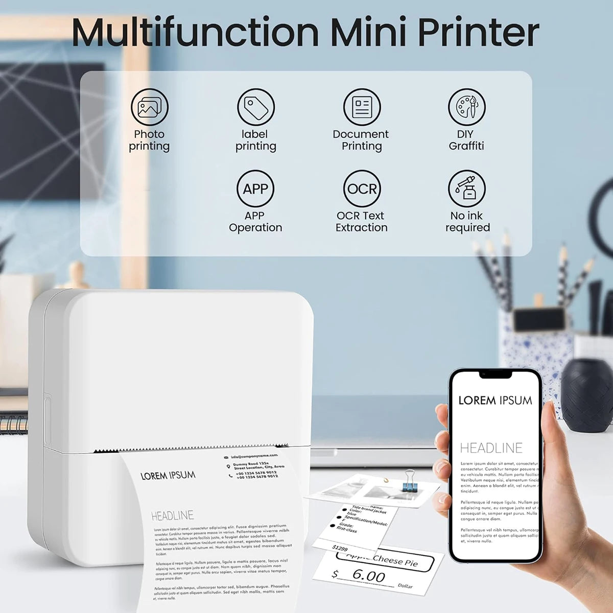 Mini Pocket Thermal Printer