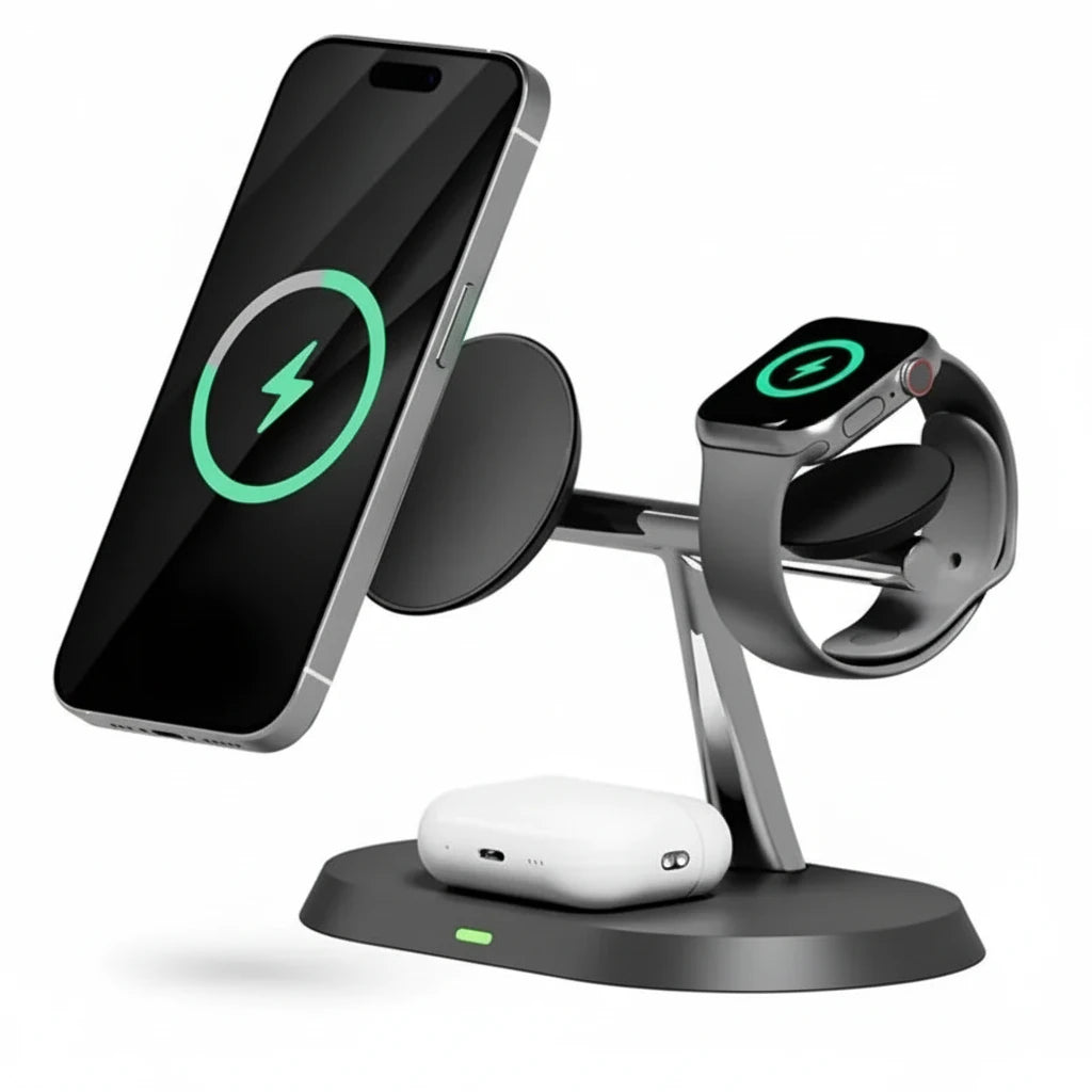 3-in-1 Magnetisch Draadloos Oplaadstation