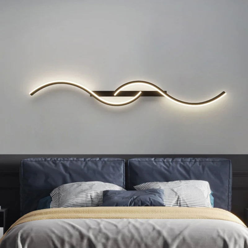 Golvende Minimalistische LED Wandlamp