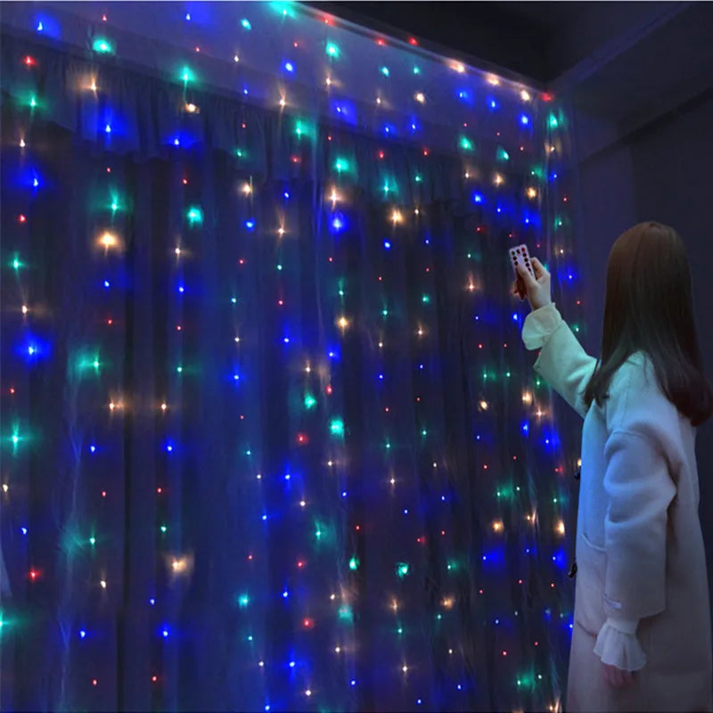 Festive LED Light Curtain