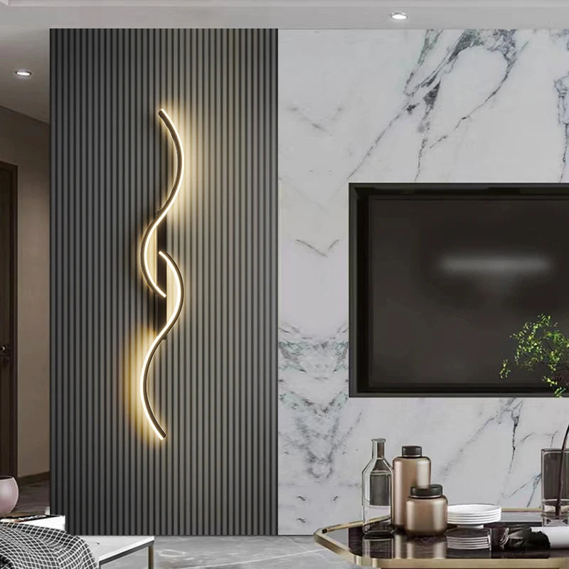Wavy Minimalist LED Wall Light