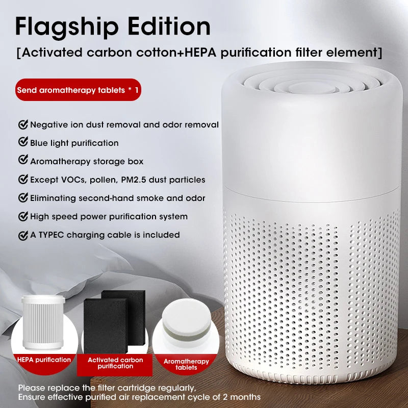 Compact Air Purifier with HEPA Filter
