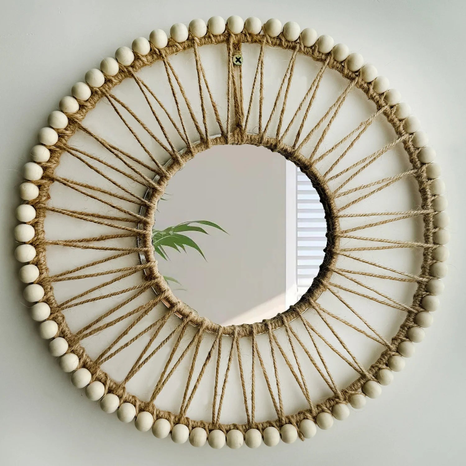 Handwoven Decorative Boho Mirror
