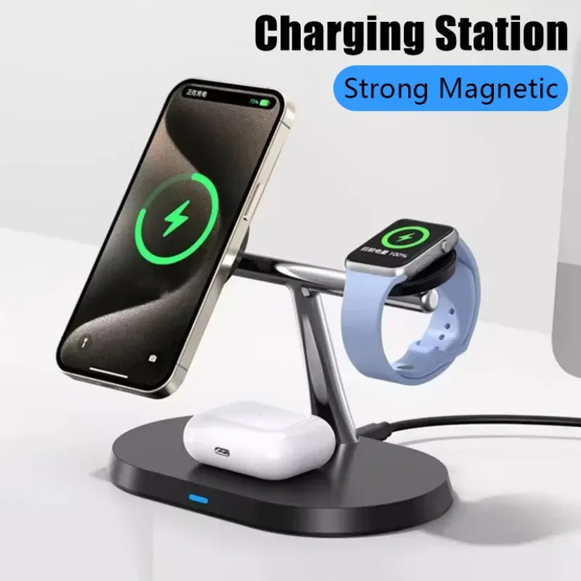 3-in-1 Magnetic Wireless Charging Station
