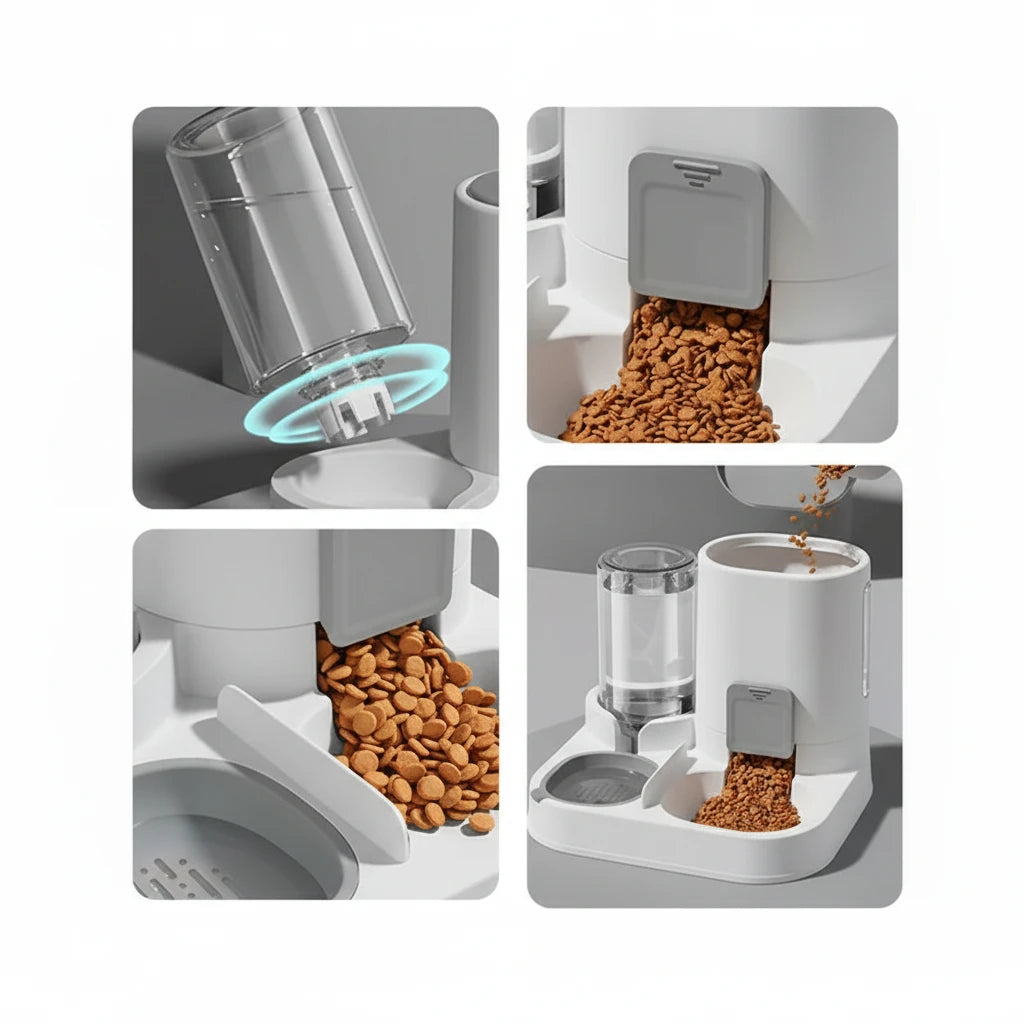 Automatische Voer- en Waterbak