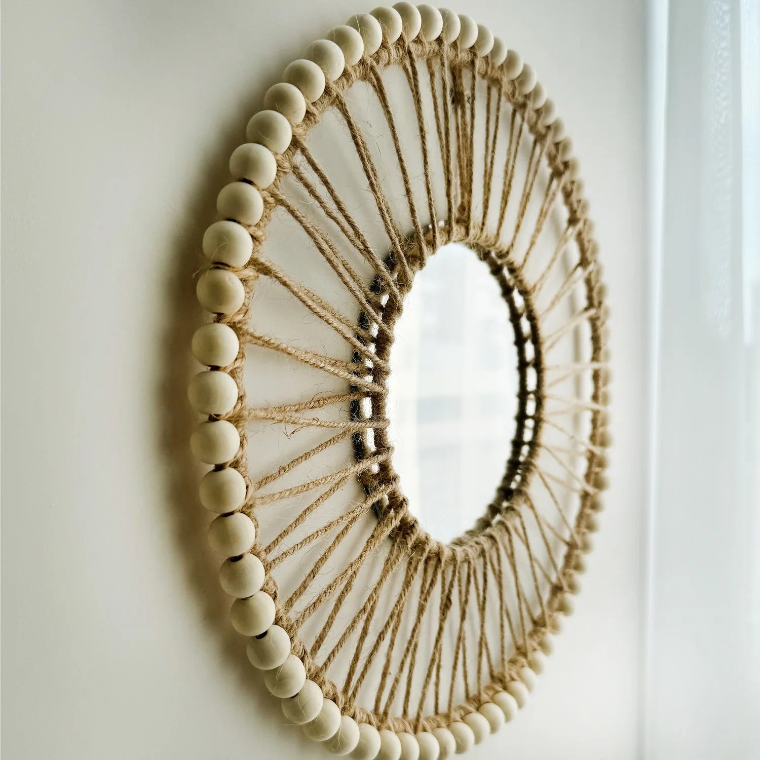 Handwoven Decorative Boho Mirror